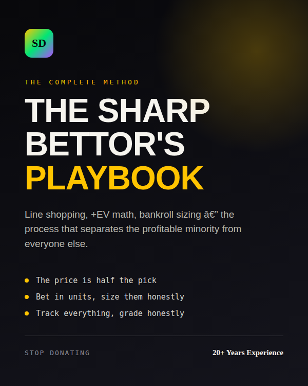 The Sharp Bettor's Playbook cover